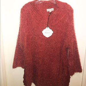 Knox Rose burgundy oversized sweater